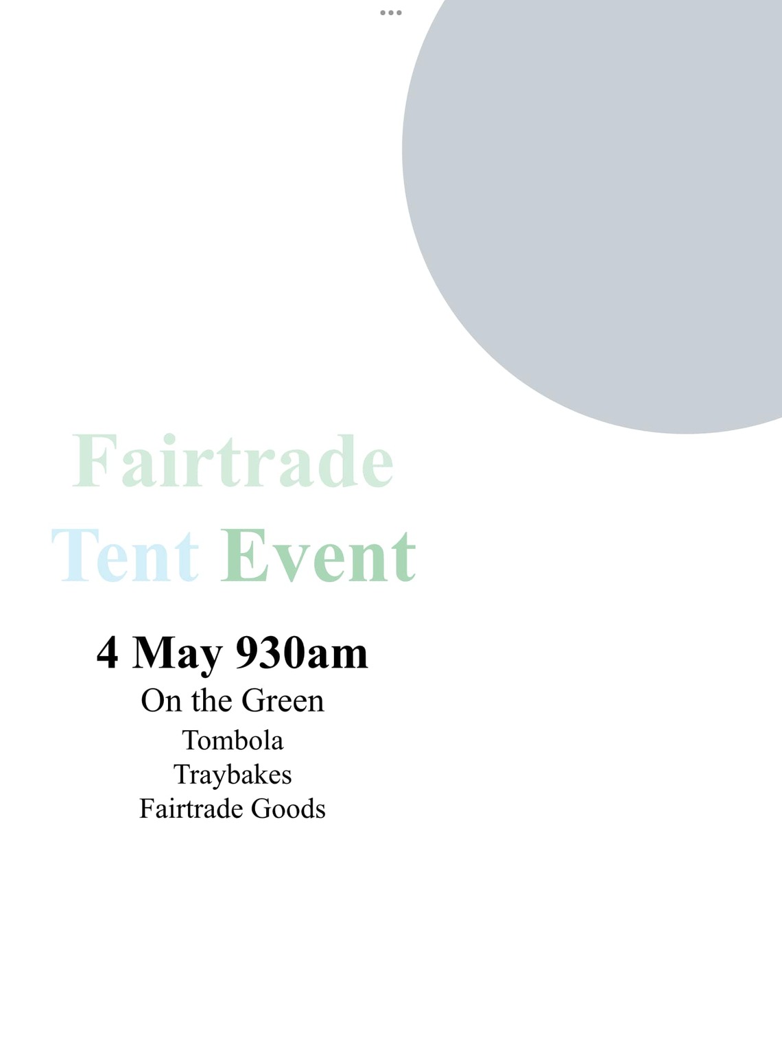 a - Fairtrade - 4 May